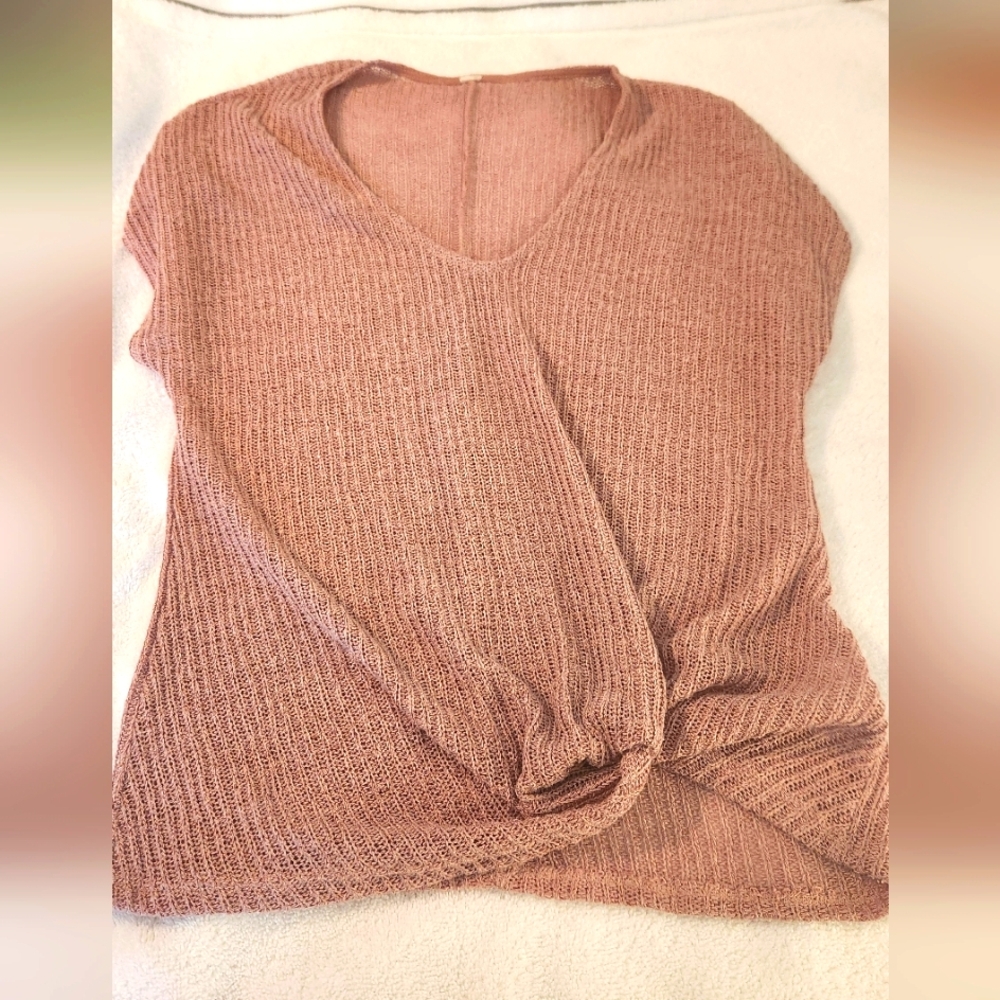 Women's Muted Pink Knit Sweater